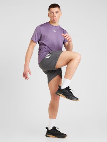 T-Shirt fonctionnel 'HIIT 3S MES' ADIDAS PERFORMANCE en violet