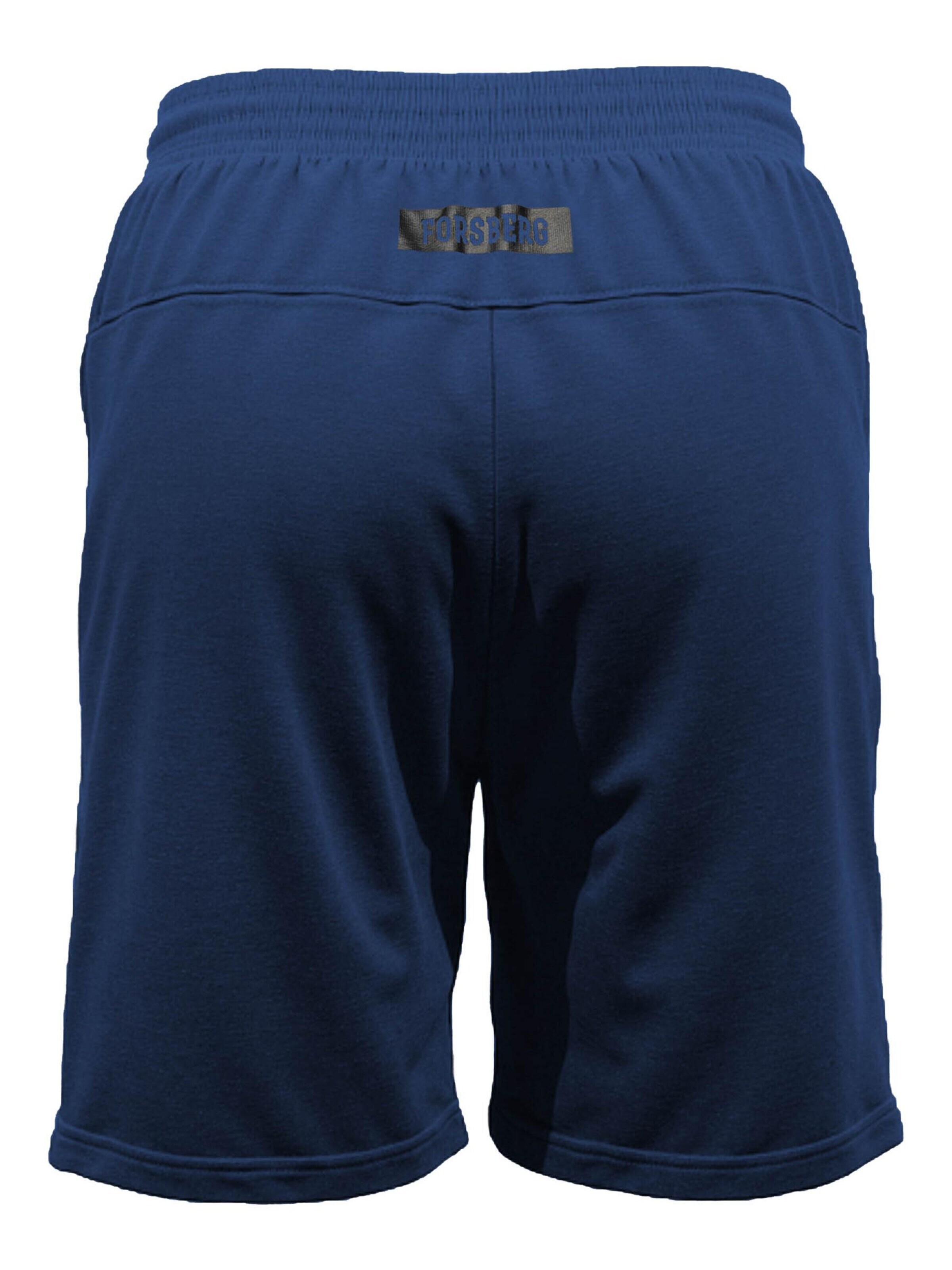 FORSBERG Regular Pants 'Jogger Shorts' in Blue