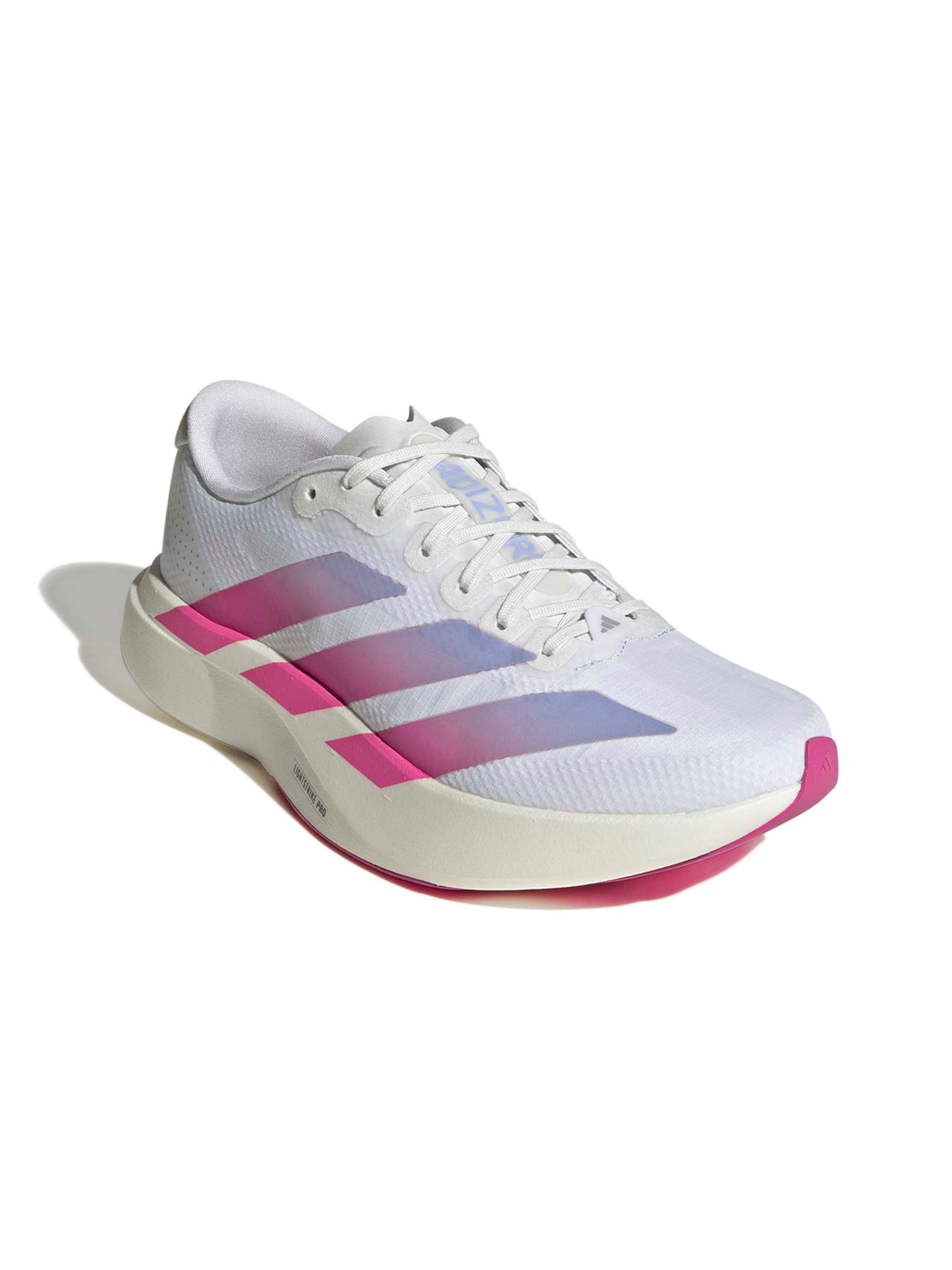 ADIDAS PERFORMANCE Обувь для бега 'Adizero EVO SL' в размере 36 в Сапфировый / Сиреневый / Ярко-розовый / Грязно-белый, Обзор товара