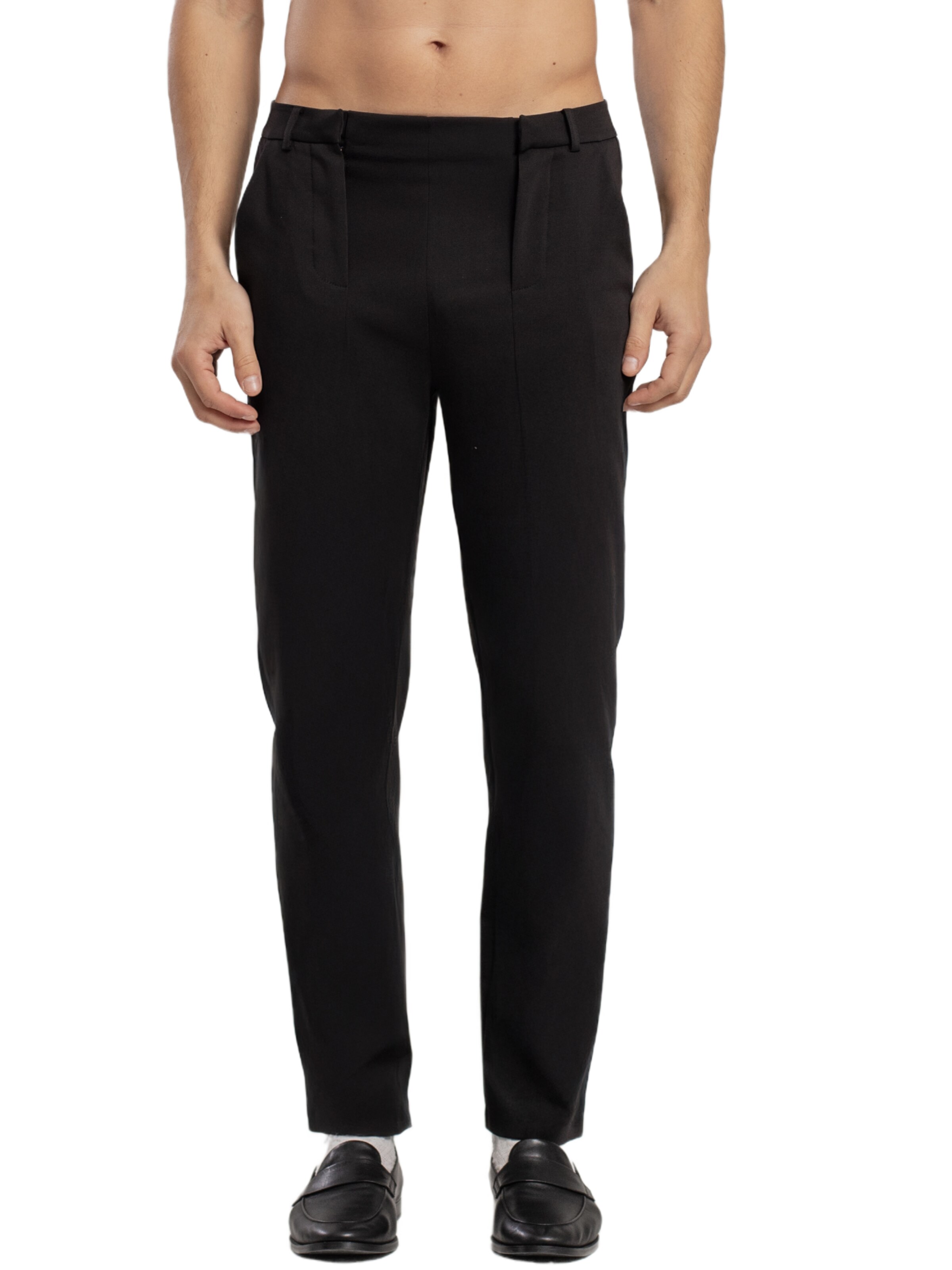 PCFG Regular Chino trousers in Black: front