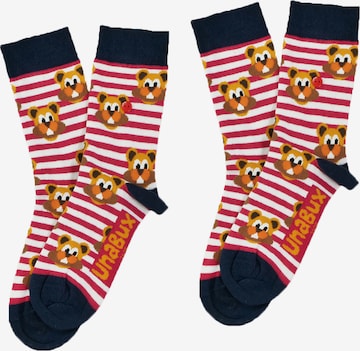 UNABUX Freizeitsocken ' Prints ' in Mischfarben: Vorderseite