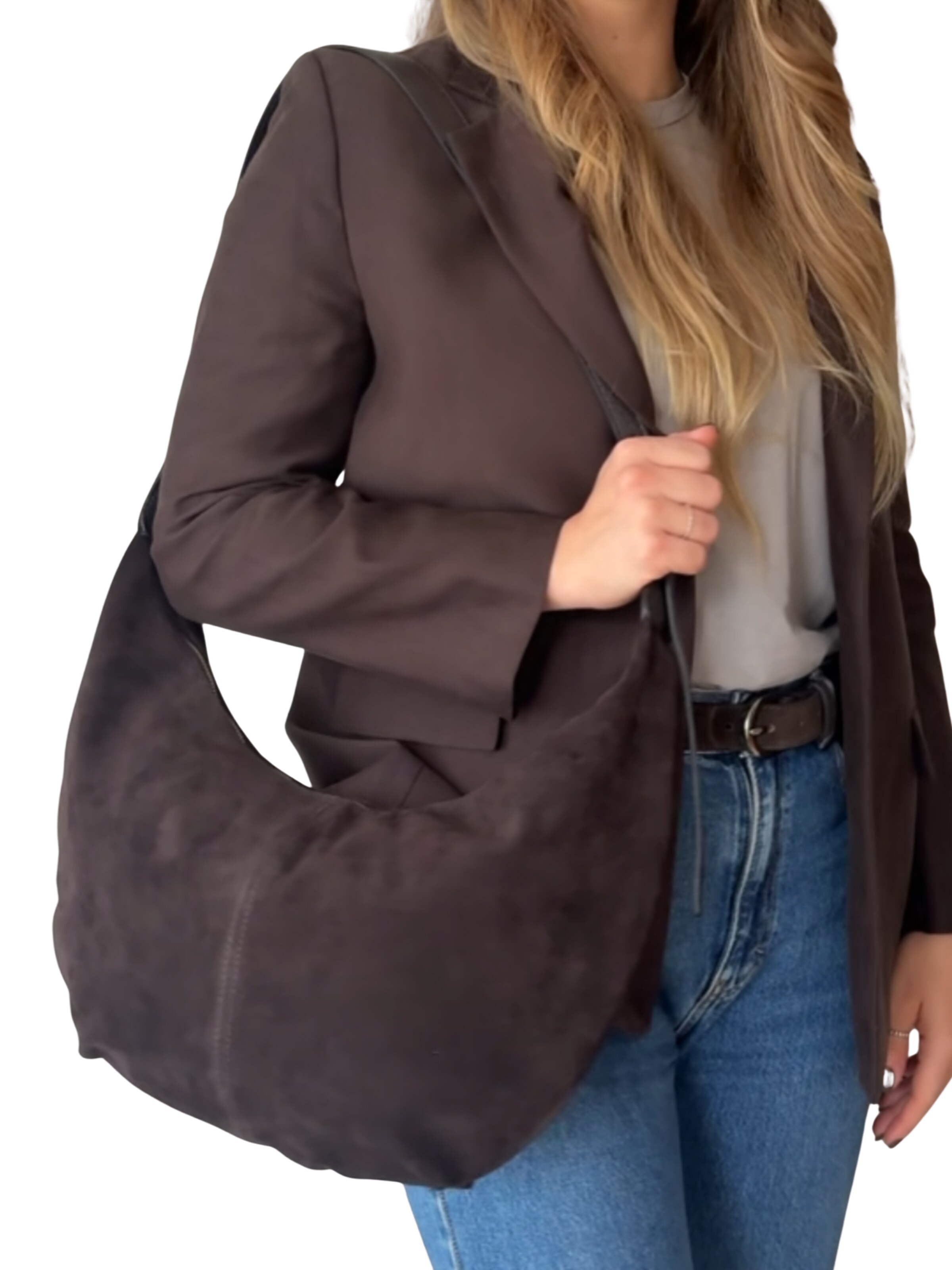 lePelou Shoulder Bag 'MONA' in Brown