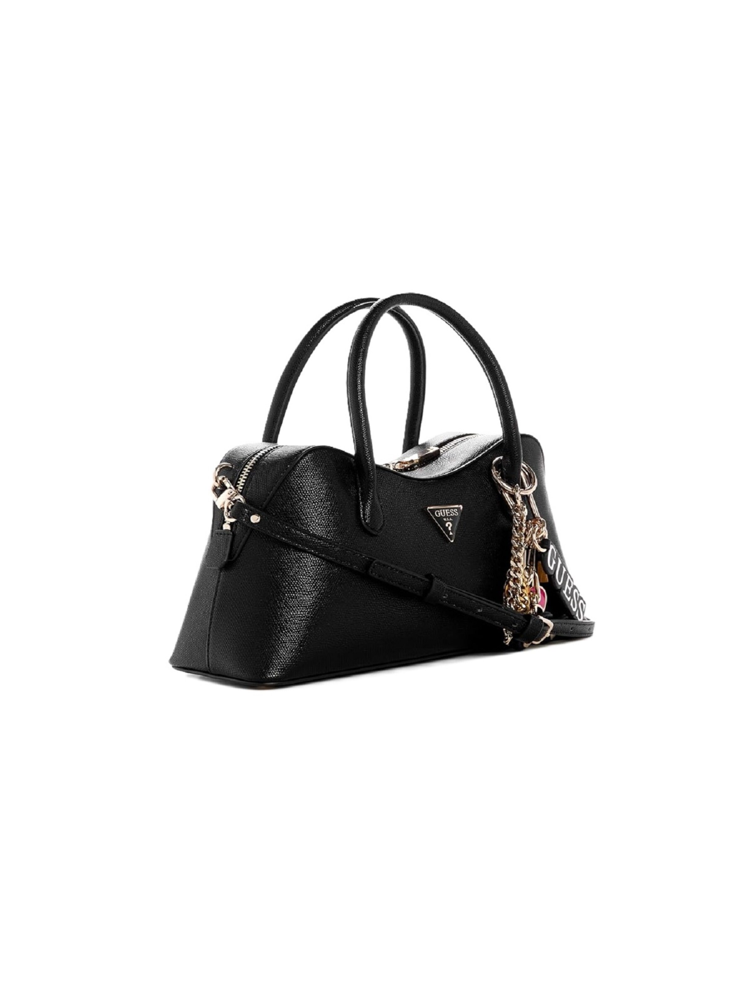 GUESS Schultertasche 'Davina' in Schwarz