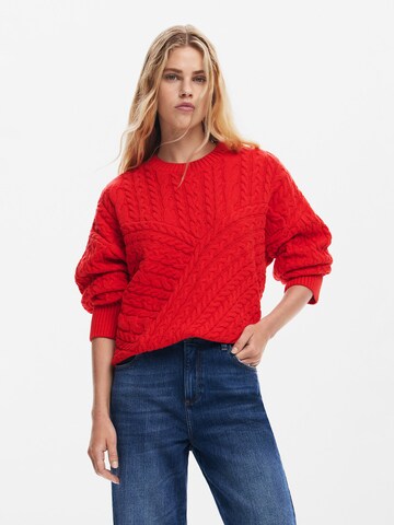 Desigual Pulover | rdeča barva: sprednja stran