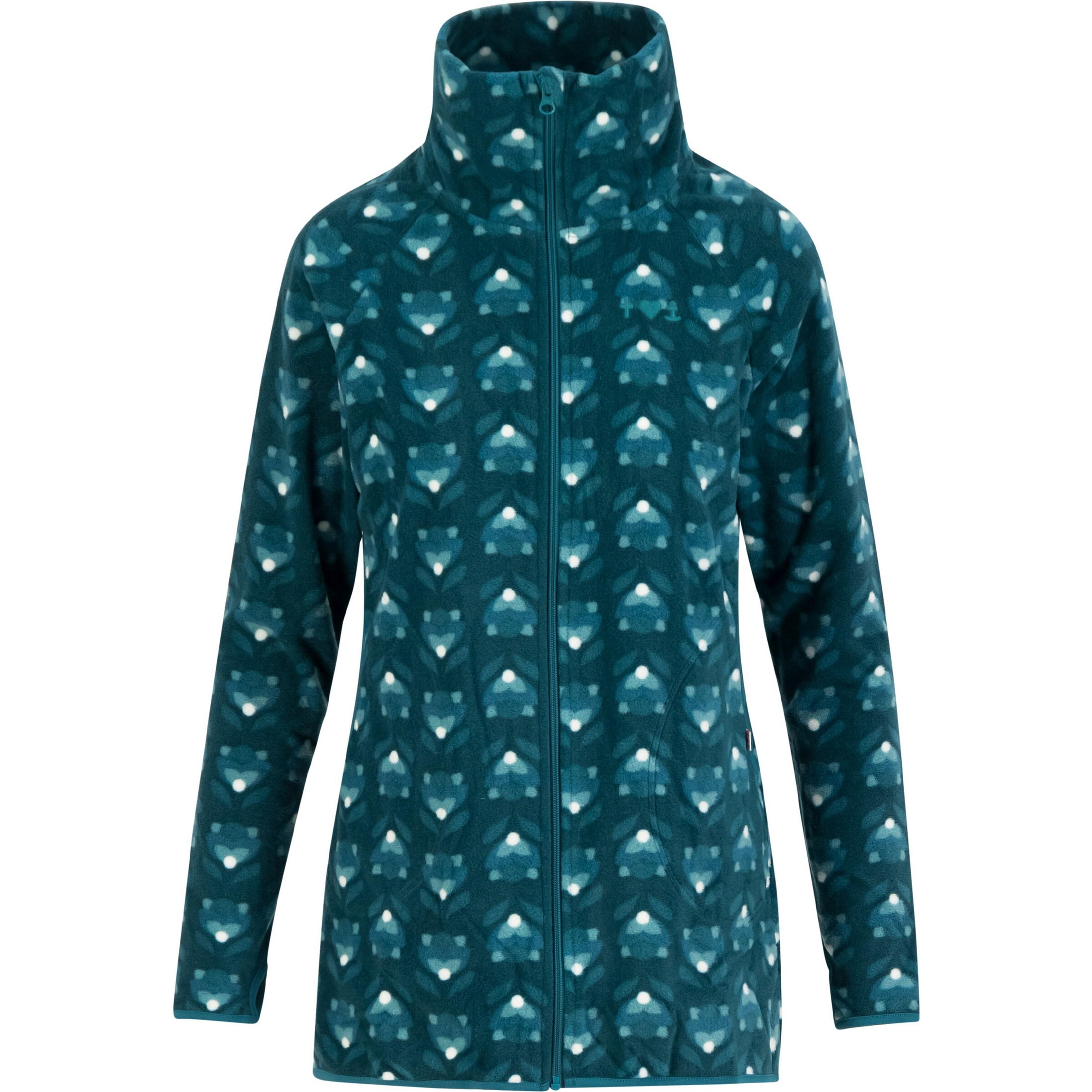 Blutsgeschwister Fleecejacke 'Extra Layer' in Blau: Vorderseite