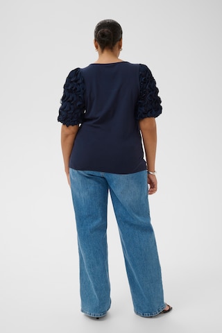 KAFFE CURVE - Camiseta 'KCLinda' en azul