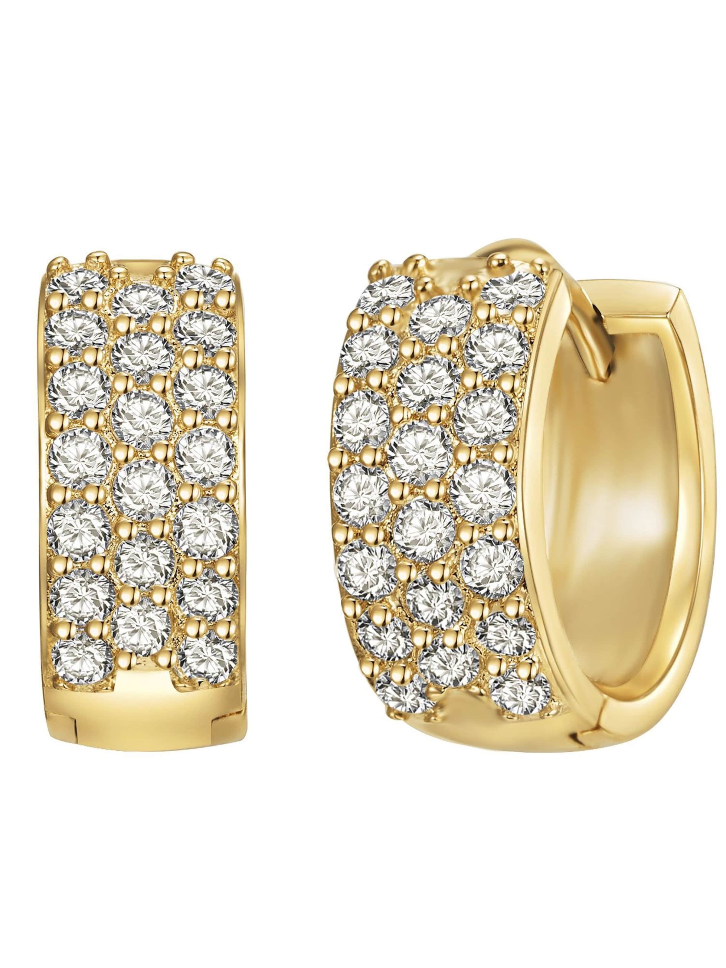 Lulu & Jane Ohrringe in Gold: Vorderseite