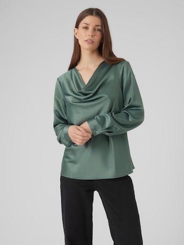 VERO MODA Bluse 'MERLE' in Grün: Vorderseite
