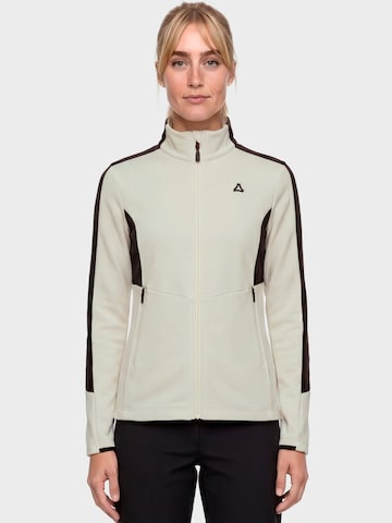 Schöffel Functionele fleece jas 'Immerso' in Wit: voorkant