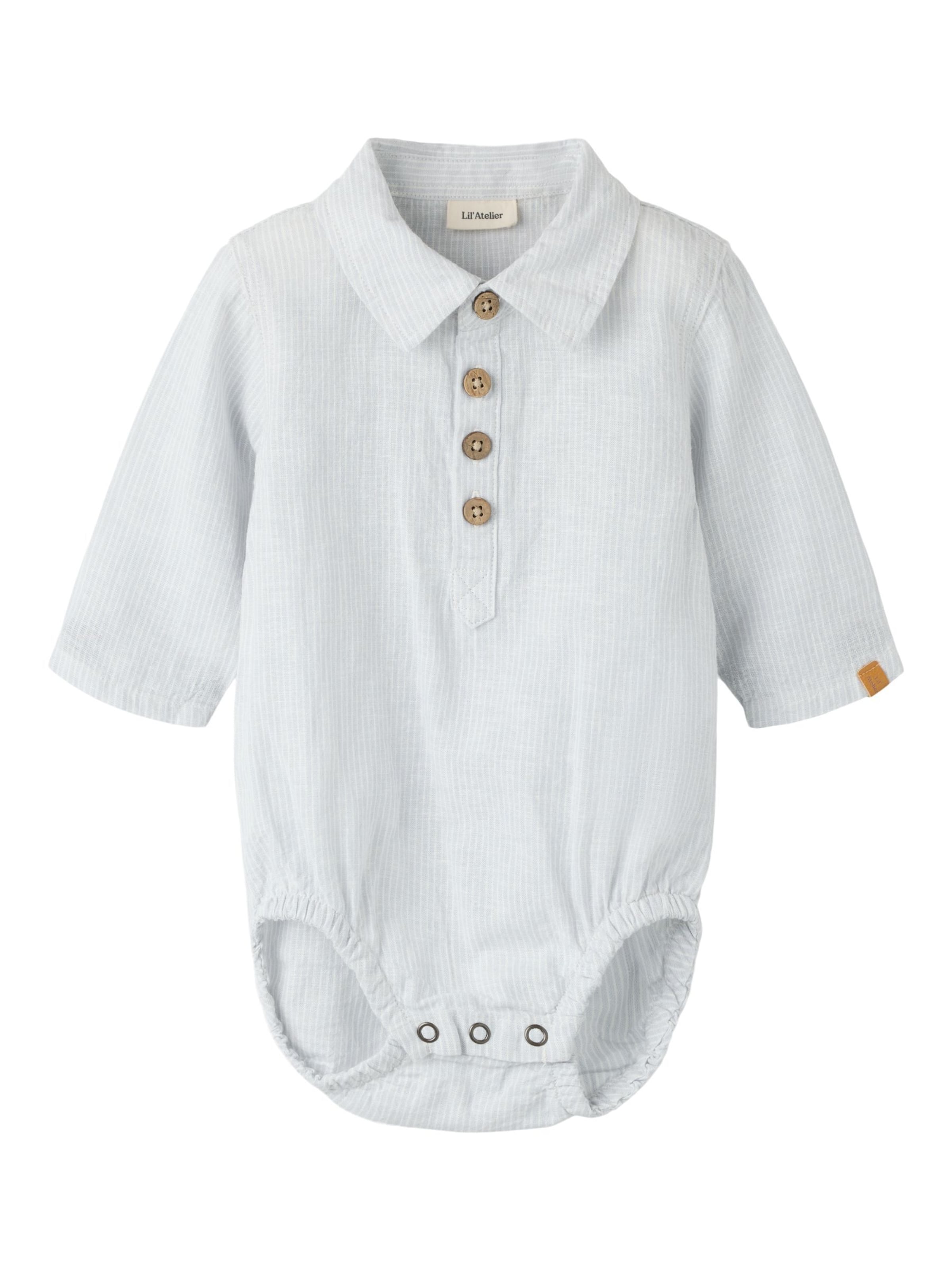 NAME IT - Pijama entero/body en gris: frente