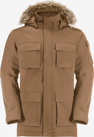 JACK WOLFSKIN Куртка в спортивном стиле 'Glacier Canyon' в Коричневый: спереди