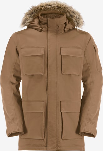 JACK WOLFSKIN Outdoor jacket 'Glacier Canyon' in Brown: front