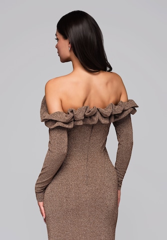Ombre Avondjurk in Bruin