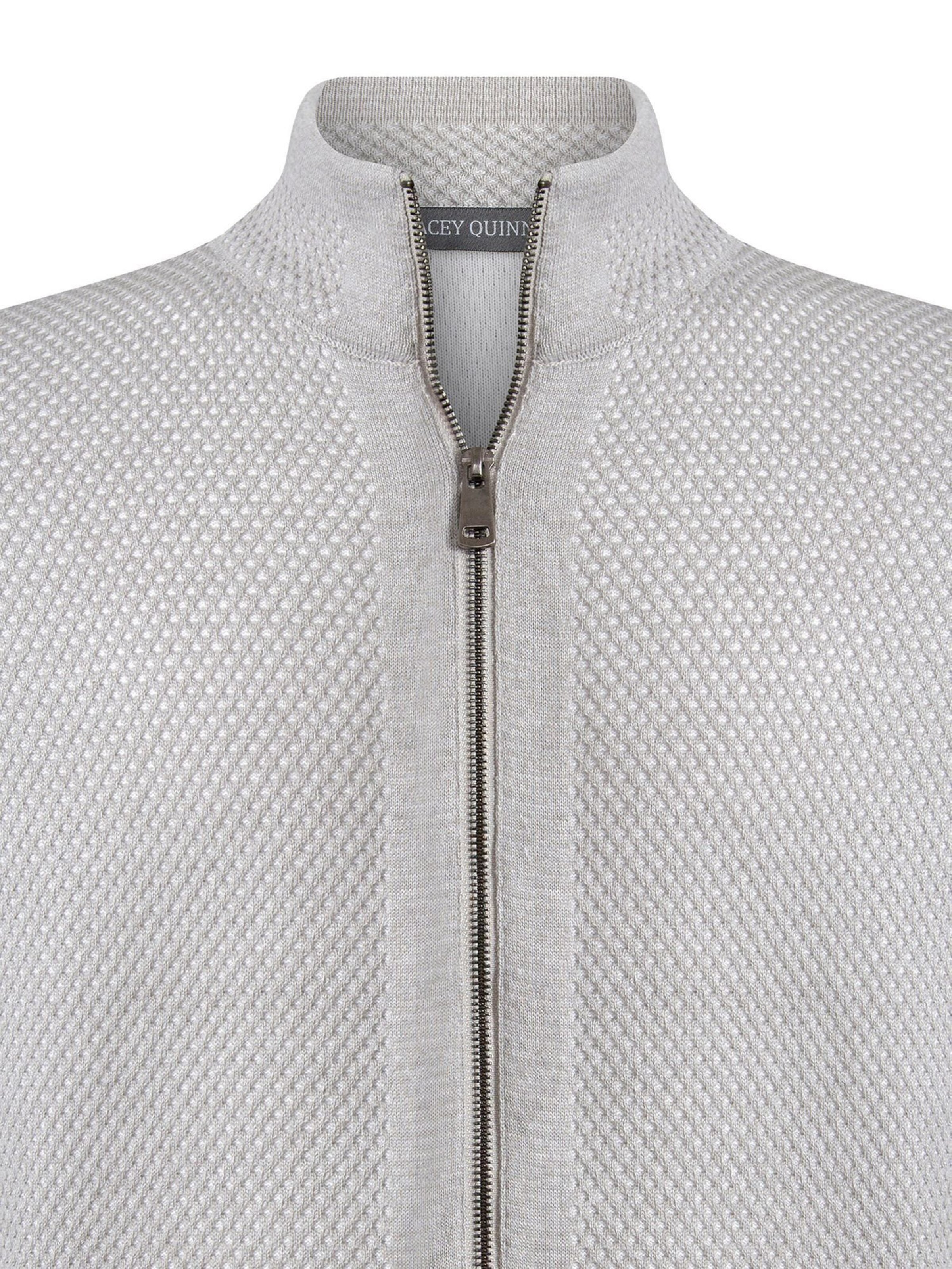 Geacă tricotată de la Jacey Quinn pe gri