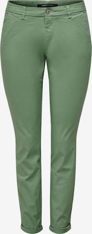 Pantalon chino ONLY en vert : devant