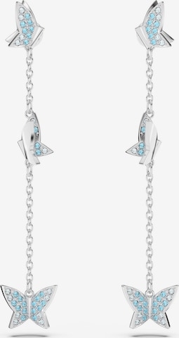 Boucles d'oreilles 'LILIA' Swarovski en argent : devant