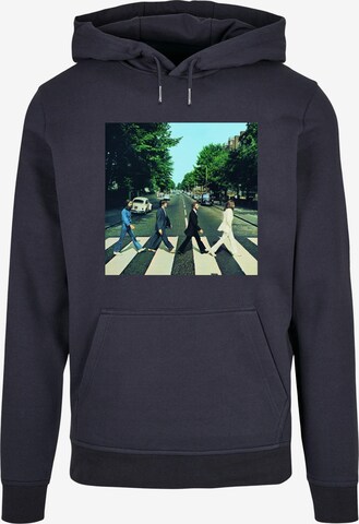 Merchcode Sweatshirt 'Beatles - Album Abbey Road' in Blau: predná strana