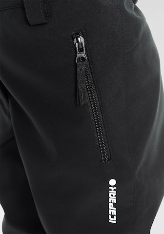 ICEPEAK Normální Outdoorové kalhoty 'LENEXA' – černá