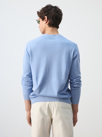 MANGO MAN Pullover 'Pedrosa' i blå