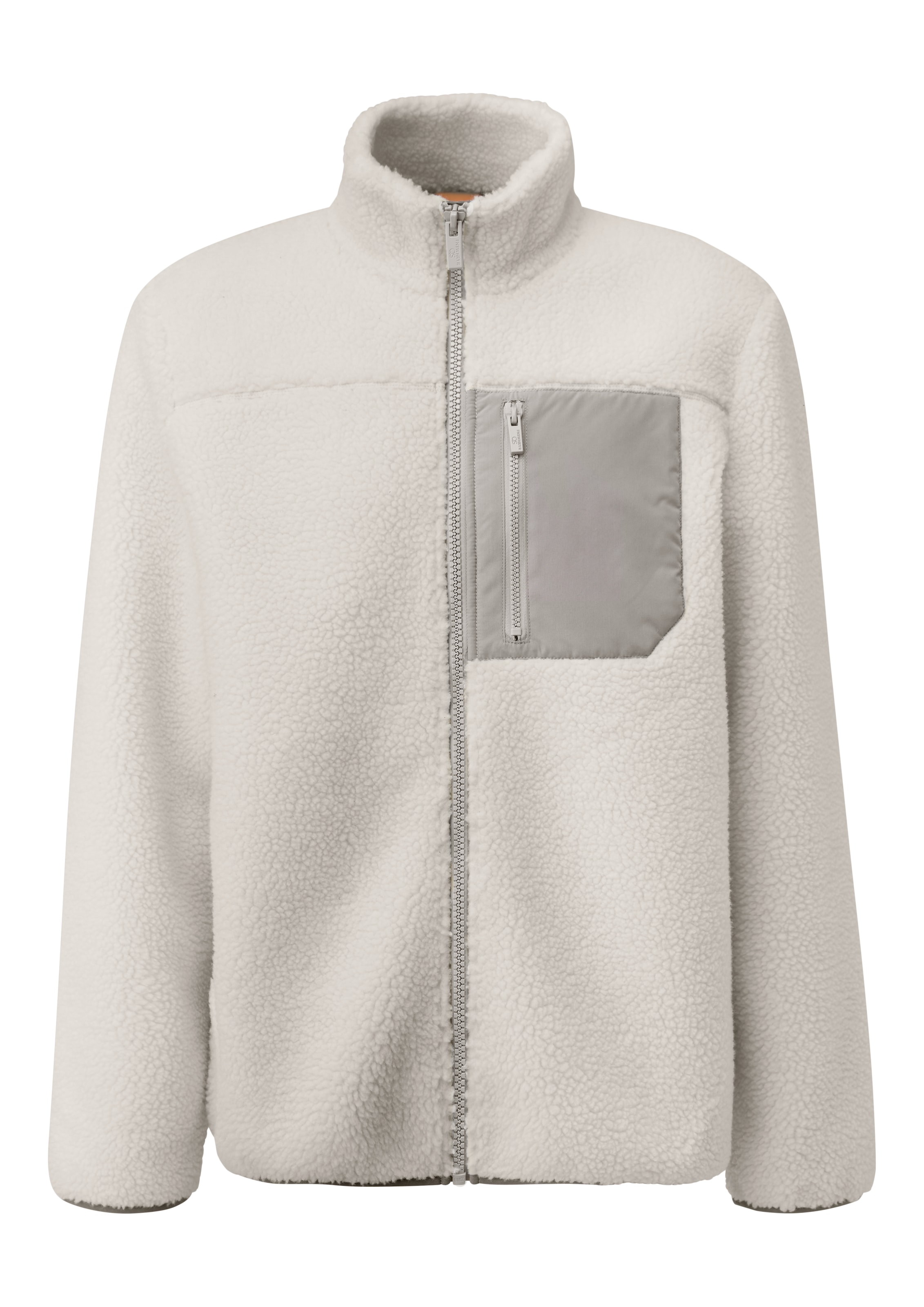 QS Fleecejacke in Weiß: Vorderseite