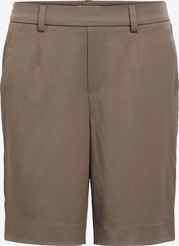 Wide Leg Pantalon 'Lisa' OBJECT en marron : devant