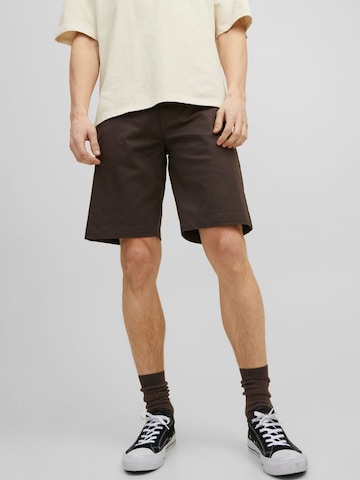 JACK & JONES Regular Chino Pants 'Pablo' in Brown: front