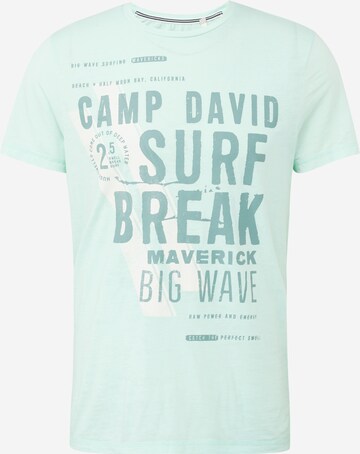 CAMP DAVID Shirt in Green: front