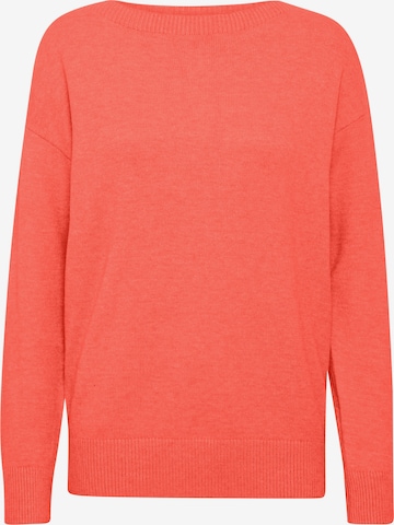 ICHI Sweater 'SELLA' in Orange: front