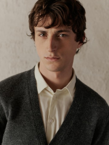 pelēks Casual Friday Adīta jaka 'Karl'