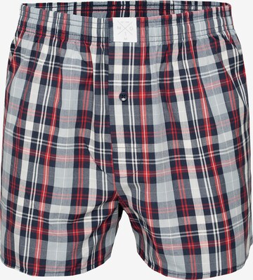 MG-1 Boxer shorts ' Classic Checks ' in Blue