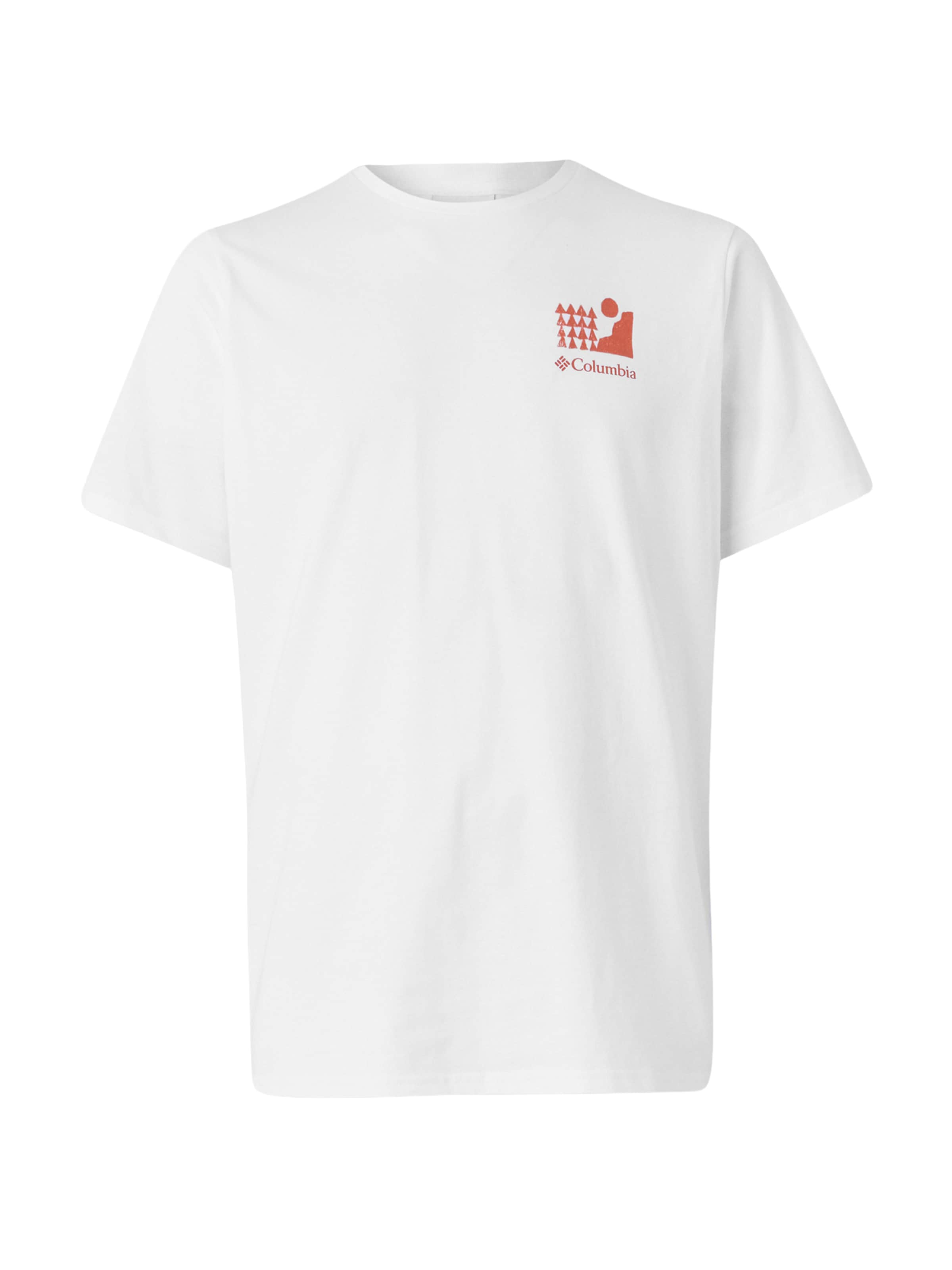COLUMBIA Функциональная футболка 'Explorers Canyon' в Белый: спереди