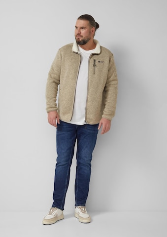s.Oliver Fleece jacket in Beige