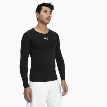 PUMA - Base Layer 'Liga' em preto: frente