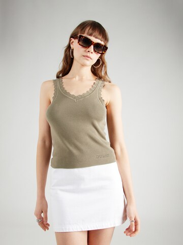 GUESS Knitted Top 'JOVIE' in Green: front