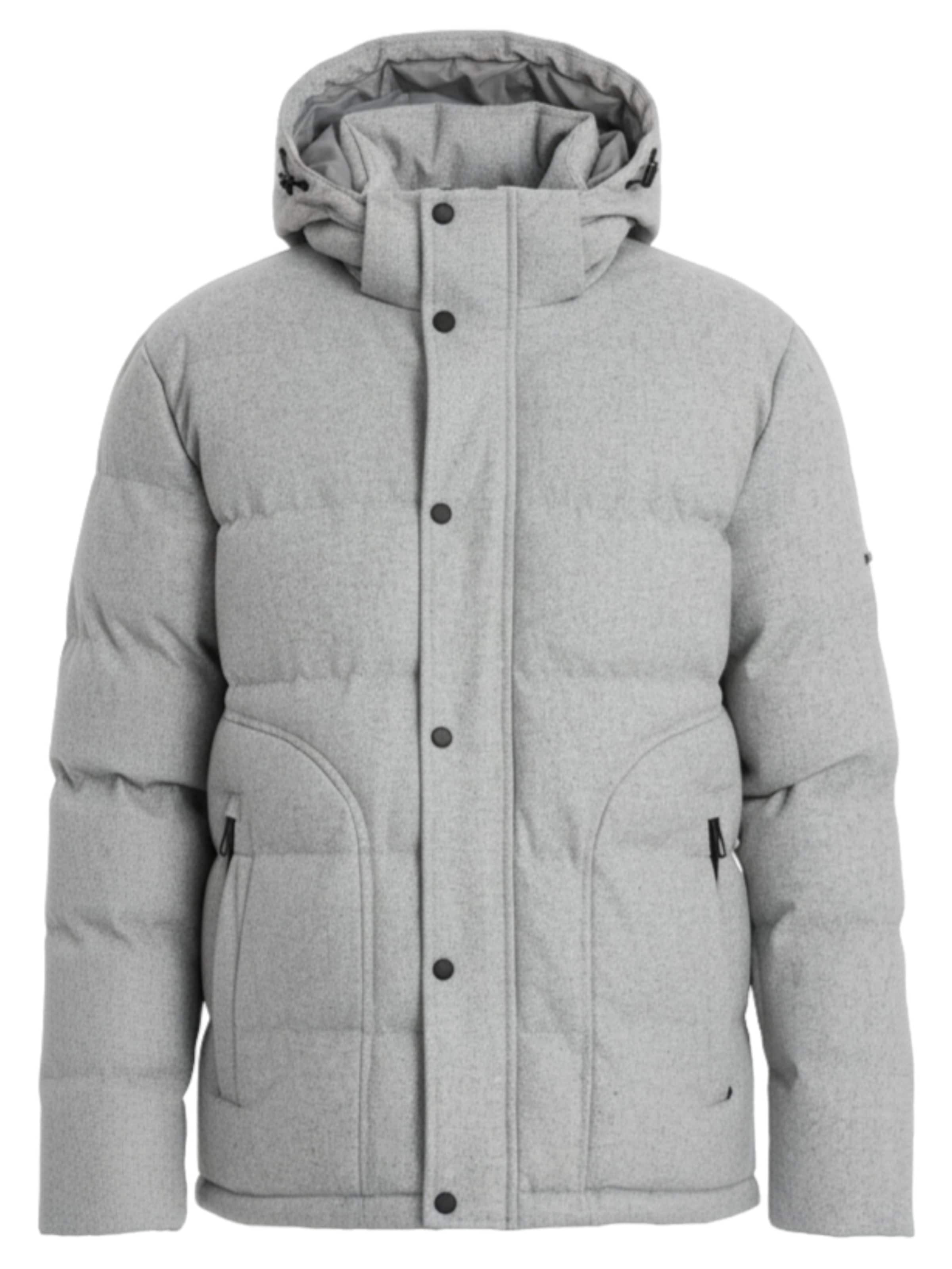 Ombre Winterjas 'OM-JAHP-0203' in Grijs: voorkant