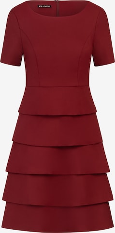 Robe de cocktail Kraimod en rouge : devant