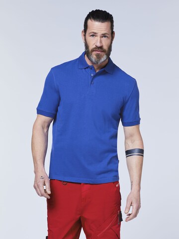 Expand Poloshirt in Blau: predná strana