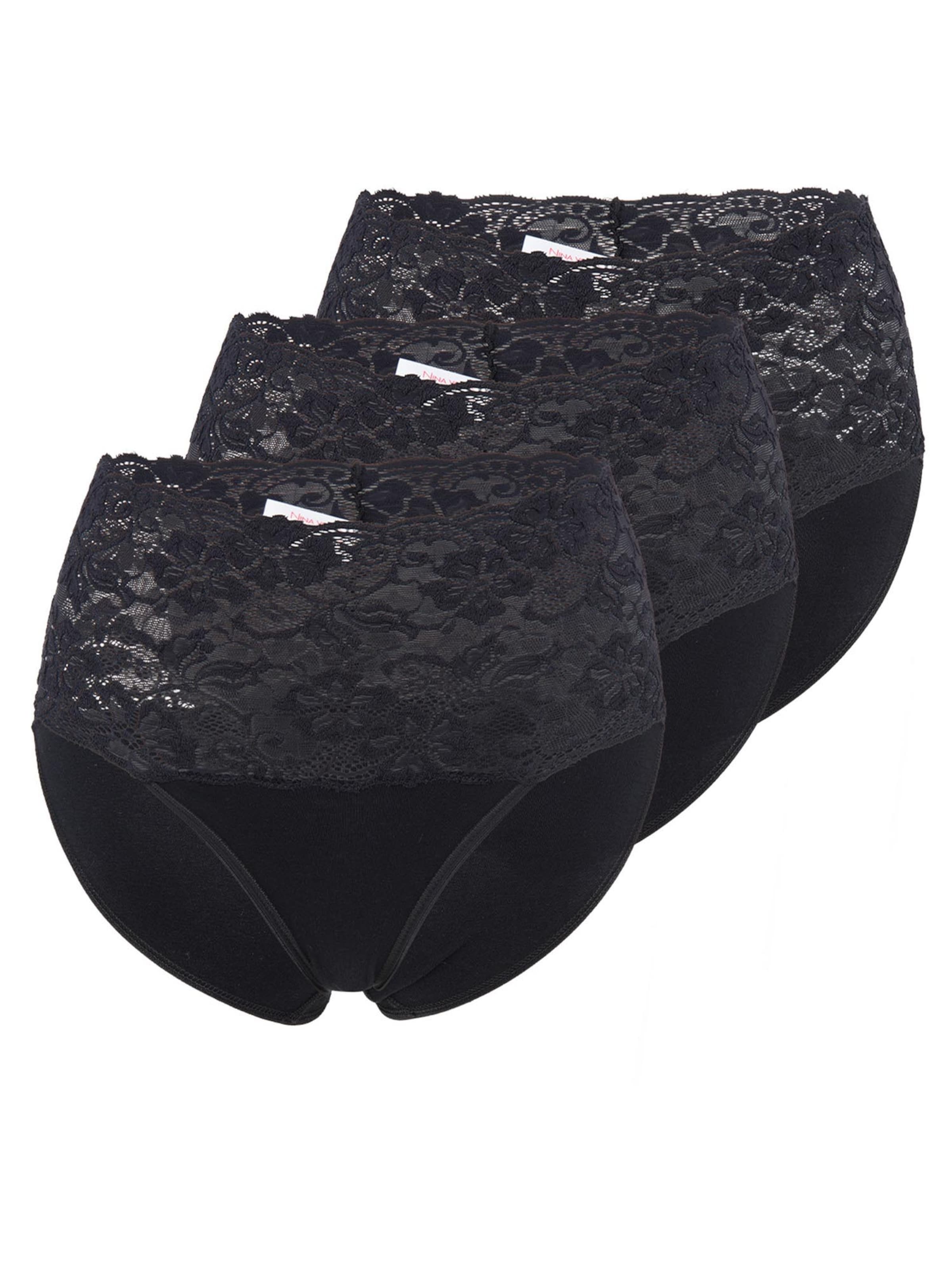 Nina von C. Slip 'Fine Cotton'‌‌‌‌‌‌‌ in Schwarz: Vorderseite