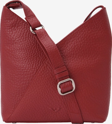Borsa a tracolla 'Hirsch' di VOi in rosso: frontale