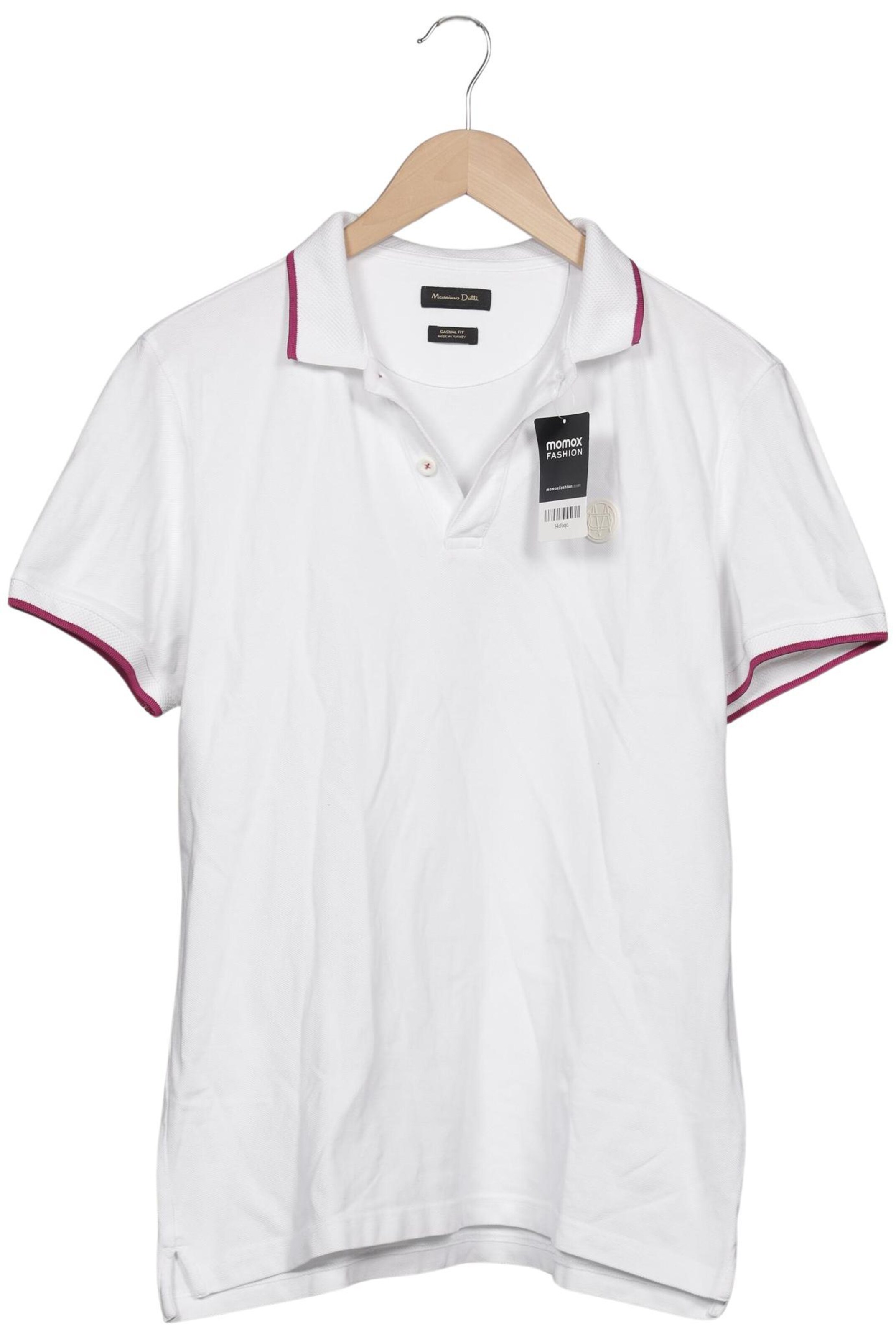 Massimo Dutti Poloshirt in L in weiß, Produktansicht
