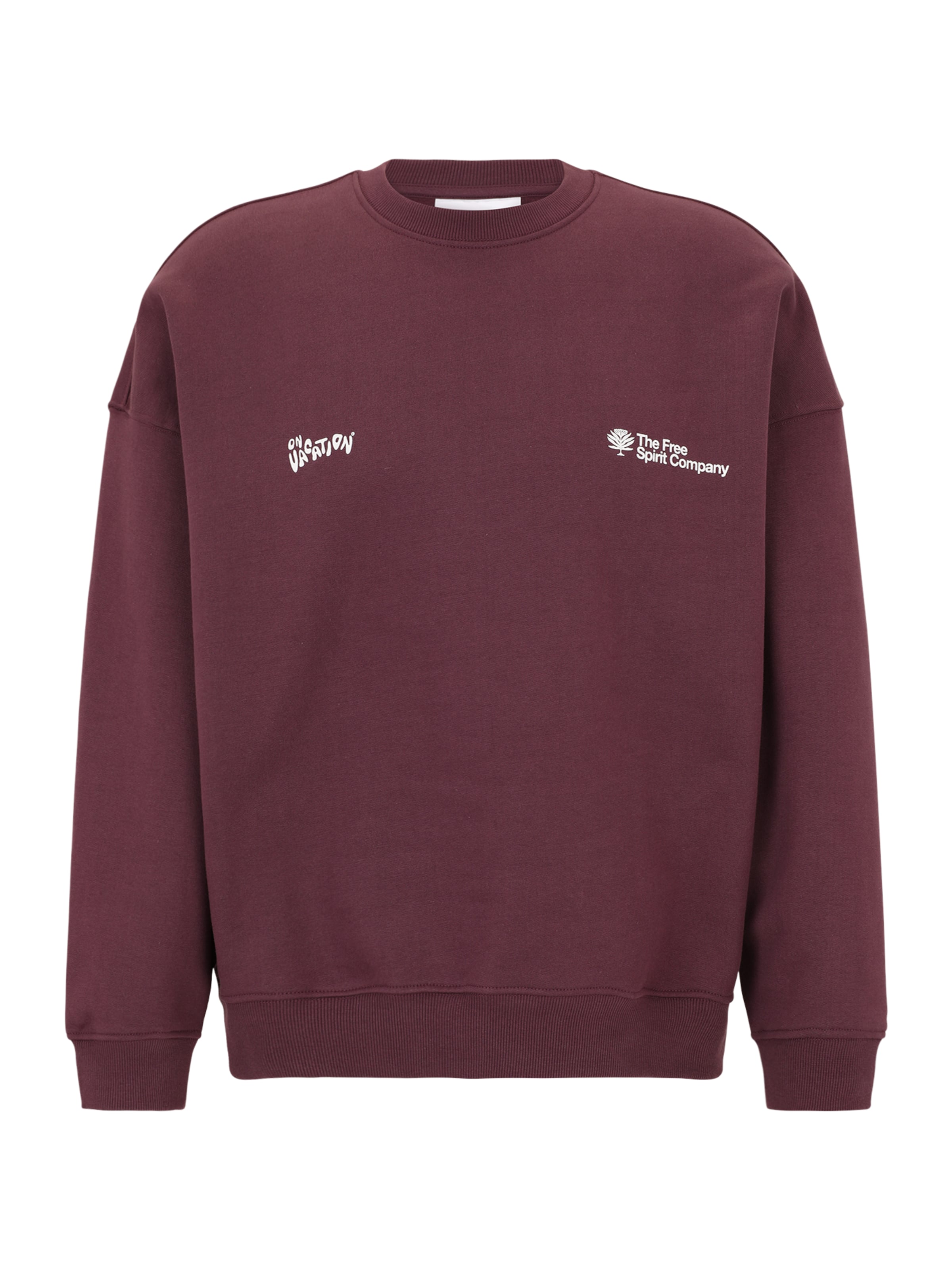 On Vacation Sweatshirt 'Positive Energy' in Red: front