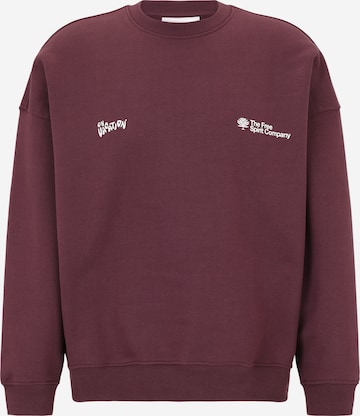 Sweat-shirt 'Positive Energy' On Vacation en rouge : devant