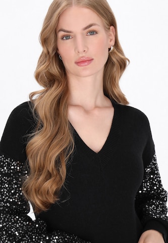 DreiMaster Klassik Gebreide jurk in Zwart