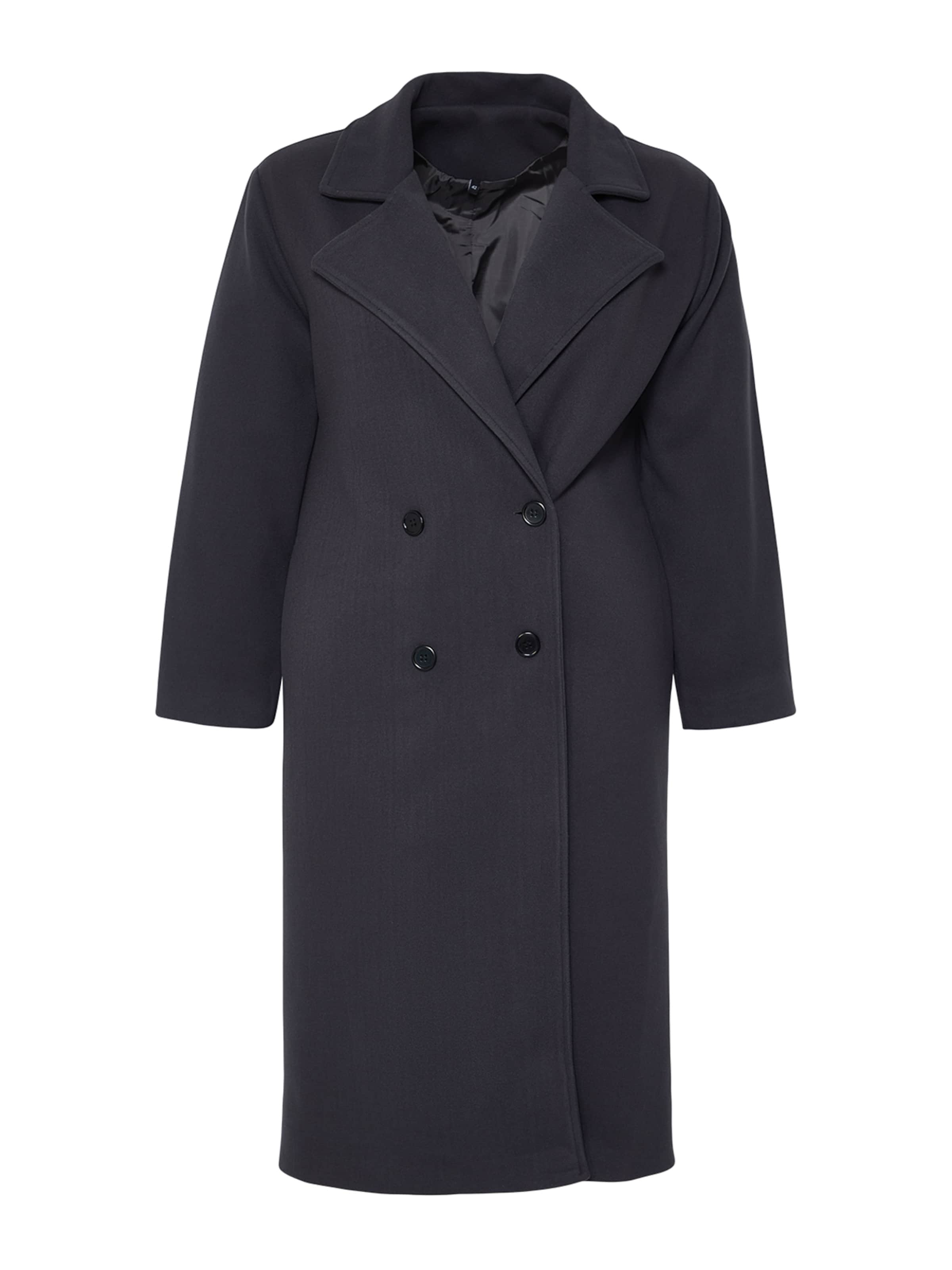 Trendyol Curve Mantel in Grau: Vorderseite