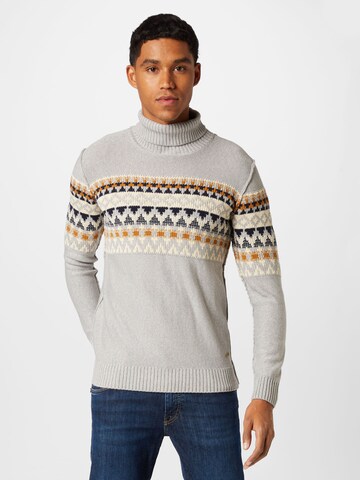 INDICODE JEANS Sweater 'Tarly' in Grey: front
