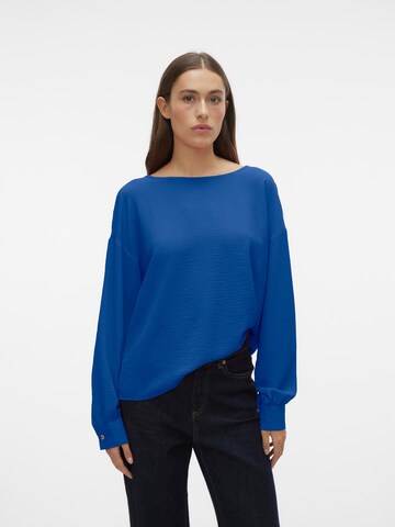 VERO MODA Blouse 'INGE' in Blauw: voorkant