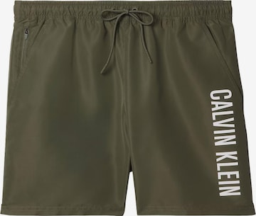 Shorts de bain 'CALVIN KLEIN MEDIUM DRAWSTRING Costumi da bagno' Calvin Klein en vert : devant