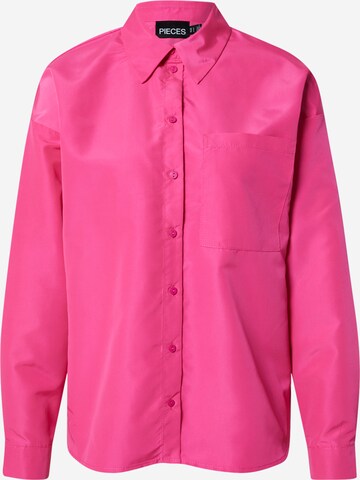 Camicia da donna 'Jylla' di PIECES in rosa: frontale