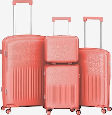 4FLY Kofferset 'Pixel' in Orange: Vorderseite