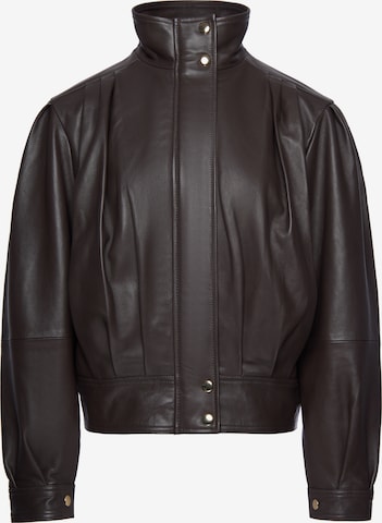 Veste mi-saison faina en marron : devant
